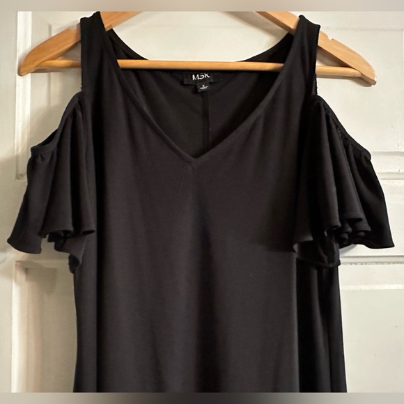 Black Cold Shoulder Dress - Picture 3 of 4